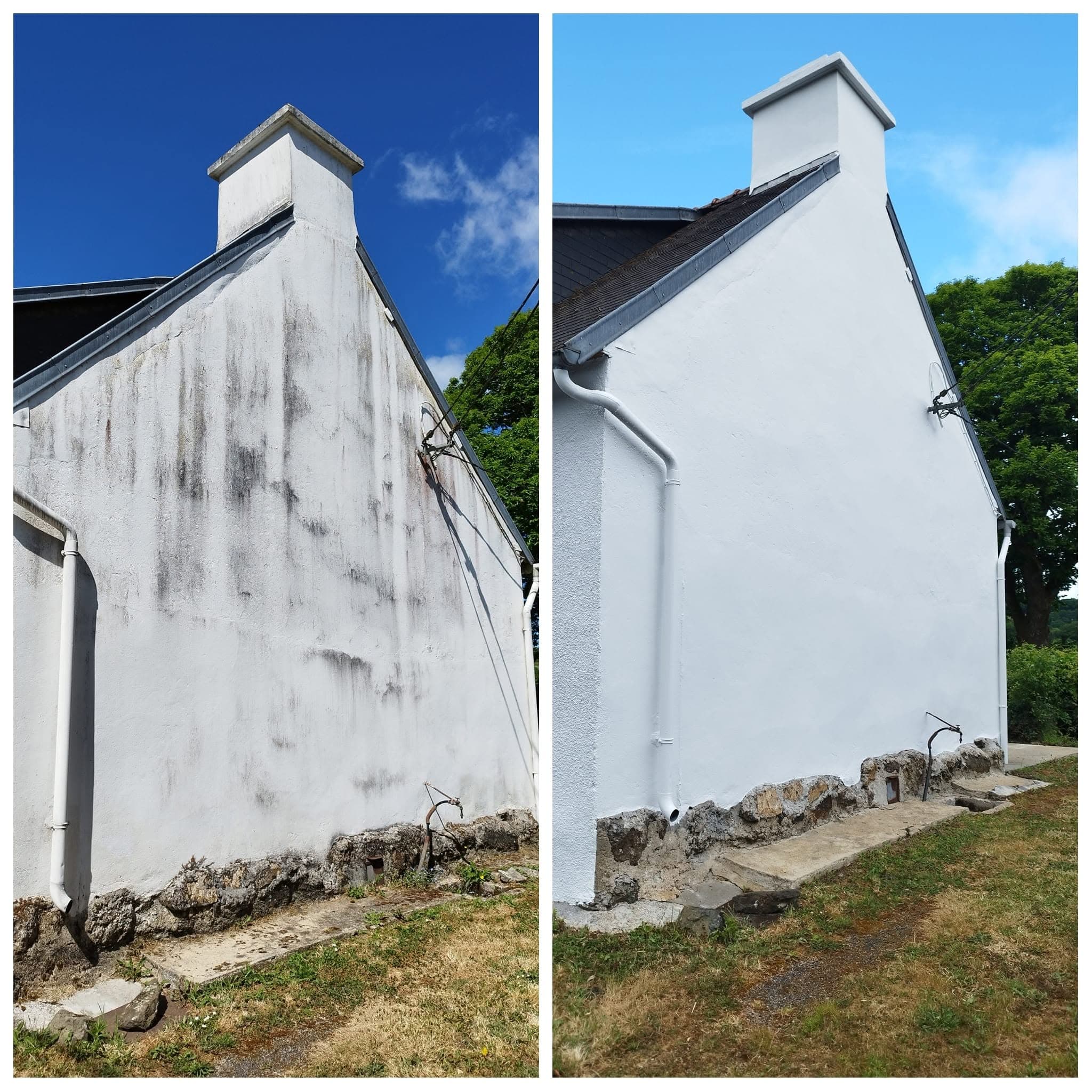 Exemple de travail de matière en rénovation intérieure